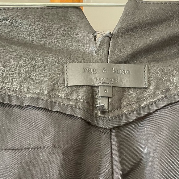 rag & bone lamb’s leather pants. - Picture 3 of 6